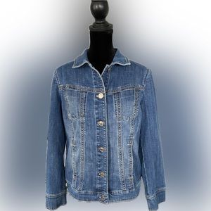 Chico’s Denim Jean Jacket - Size 4/6 - EUC - Like New